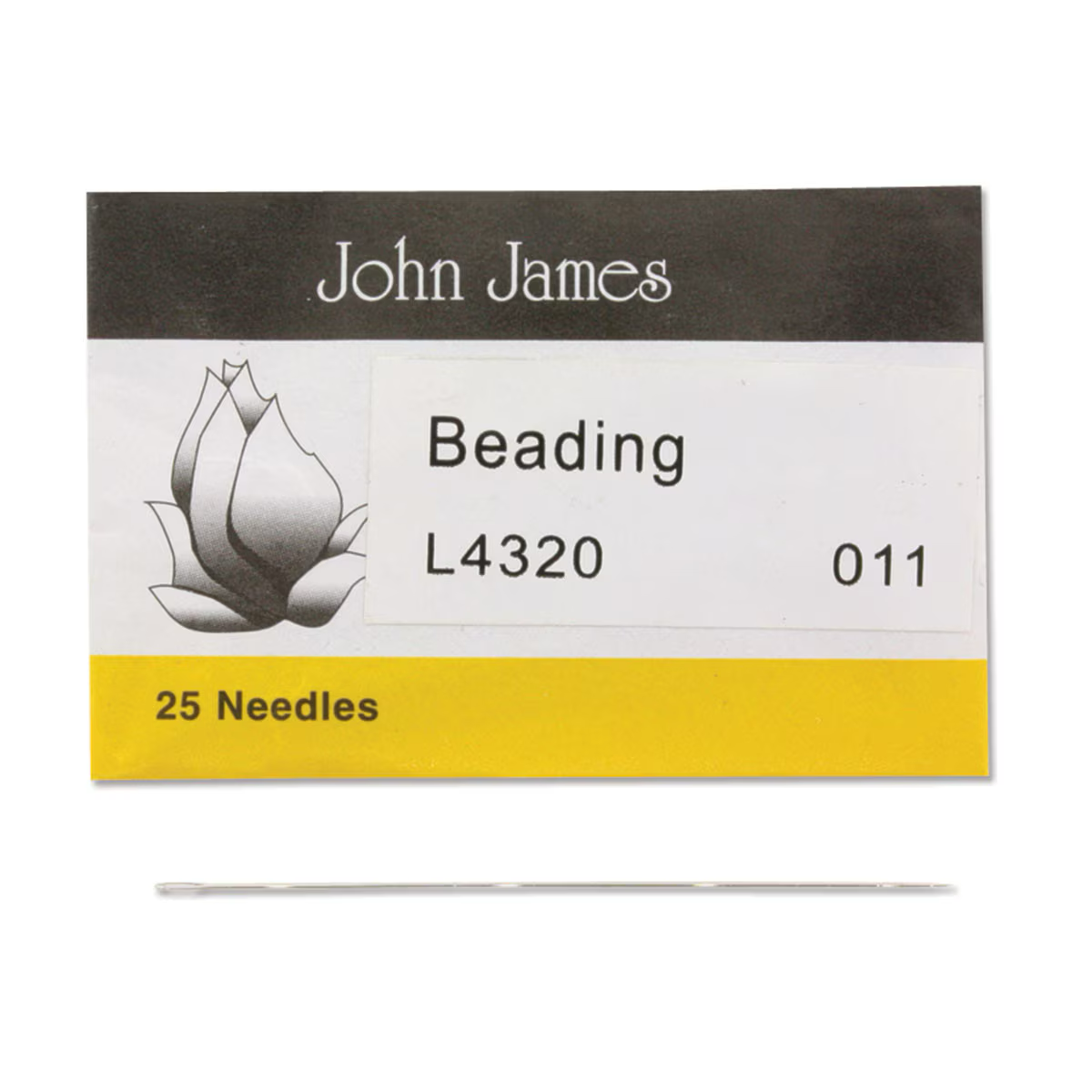 John James English Beading Needles – Size 11 Long (25 ct)
