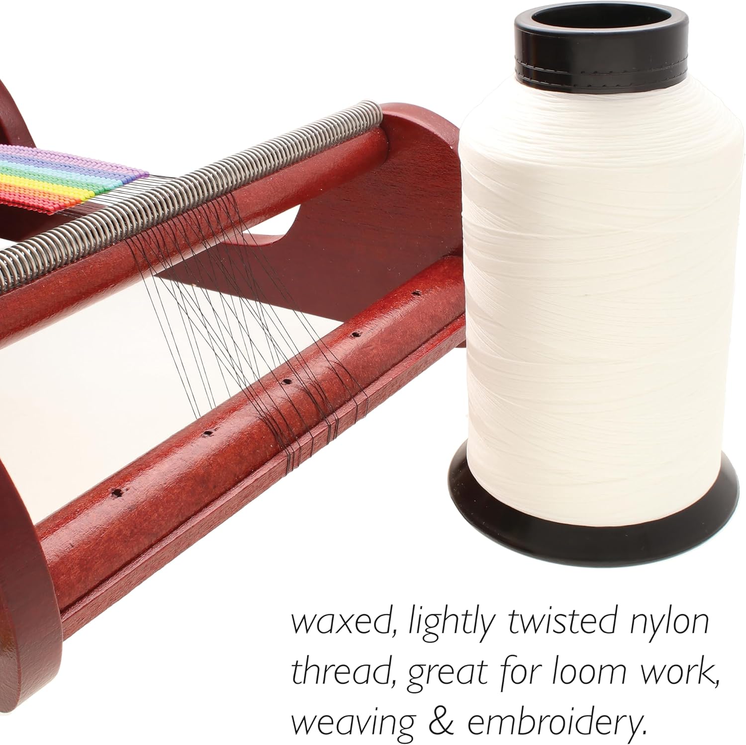 Nymo Beading Thread – Size F (Cone) – White