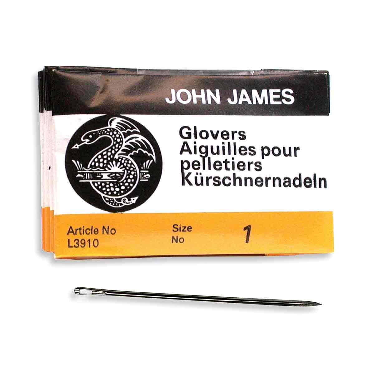 Glover's Beading Needles – Size 1 | 25 Count | John James