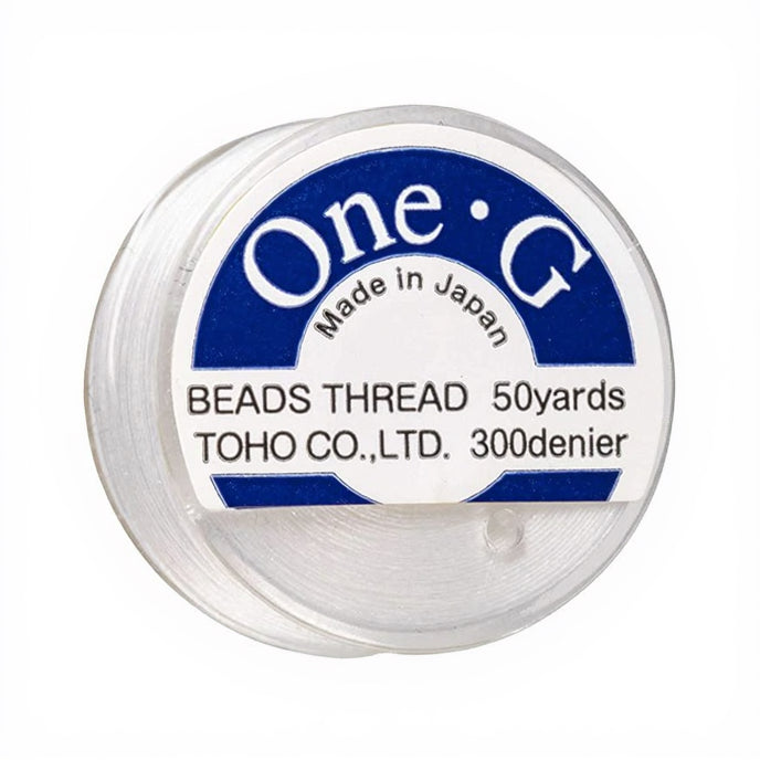 TOHO One-G Beading Thread – White | 50 Yard Bobbin