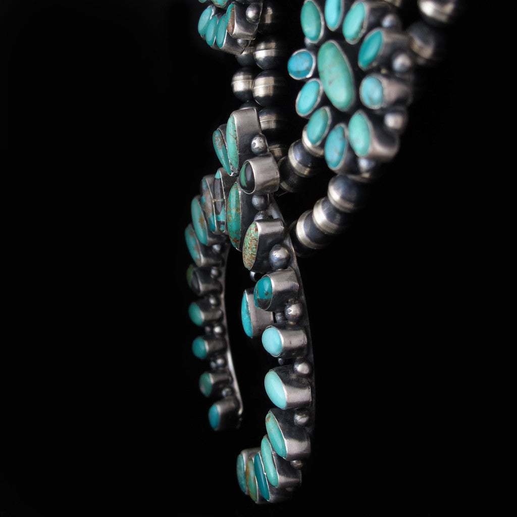 Squash Blossom Necklace Earring Set