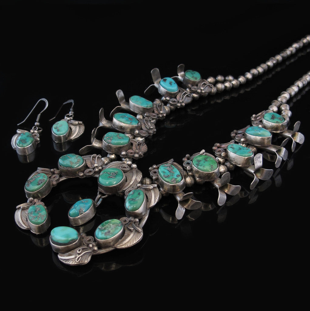 Navajo Turquoise Squash Blossom