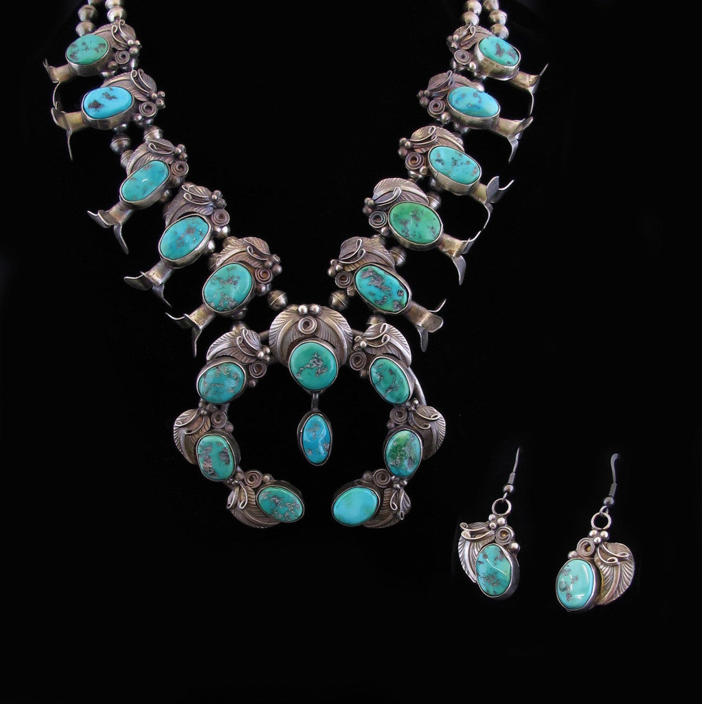 Navajo Turquoise Squash Blossom