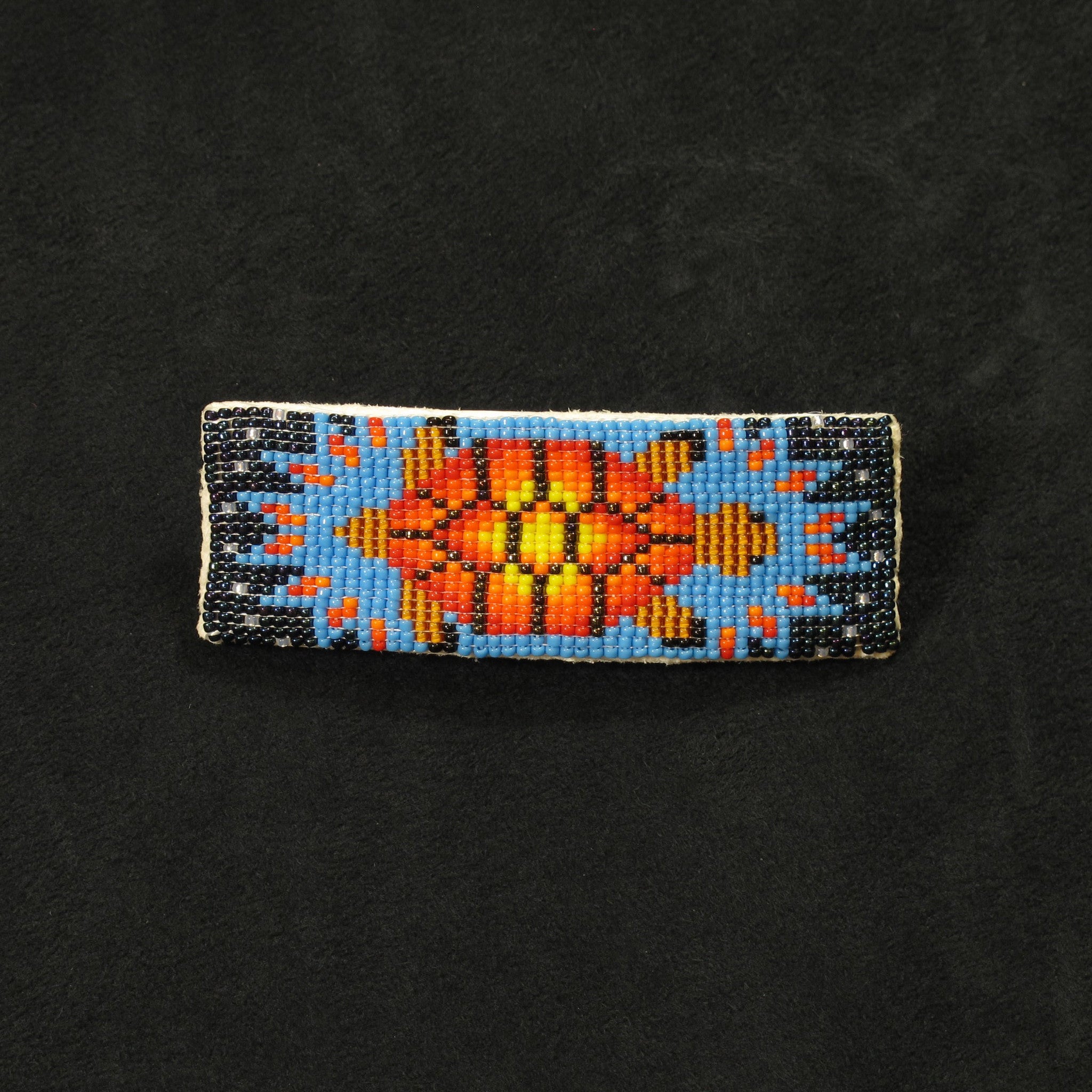 Turtle Beaded Barrette
