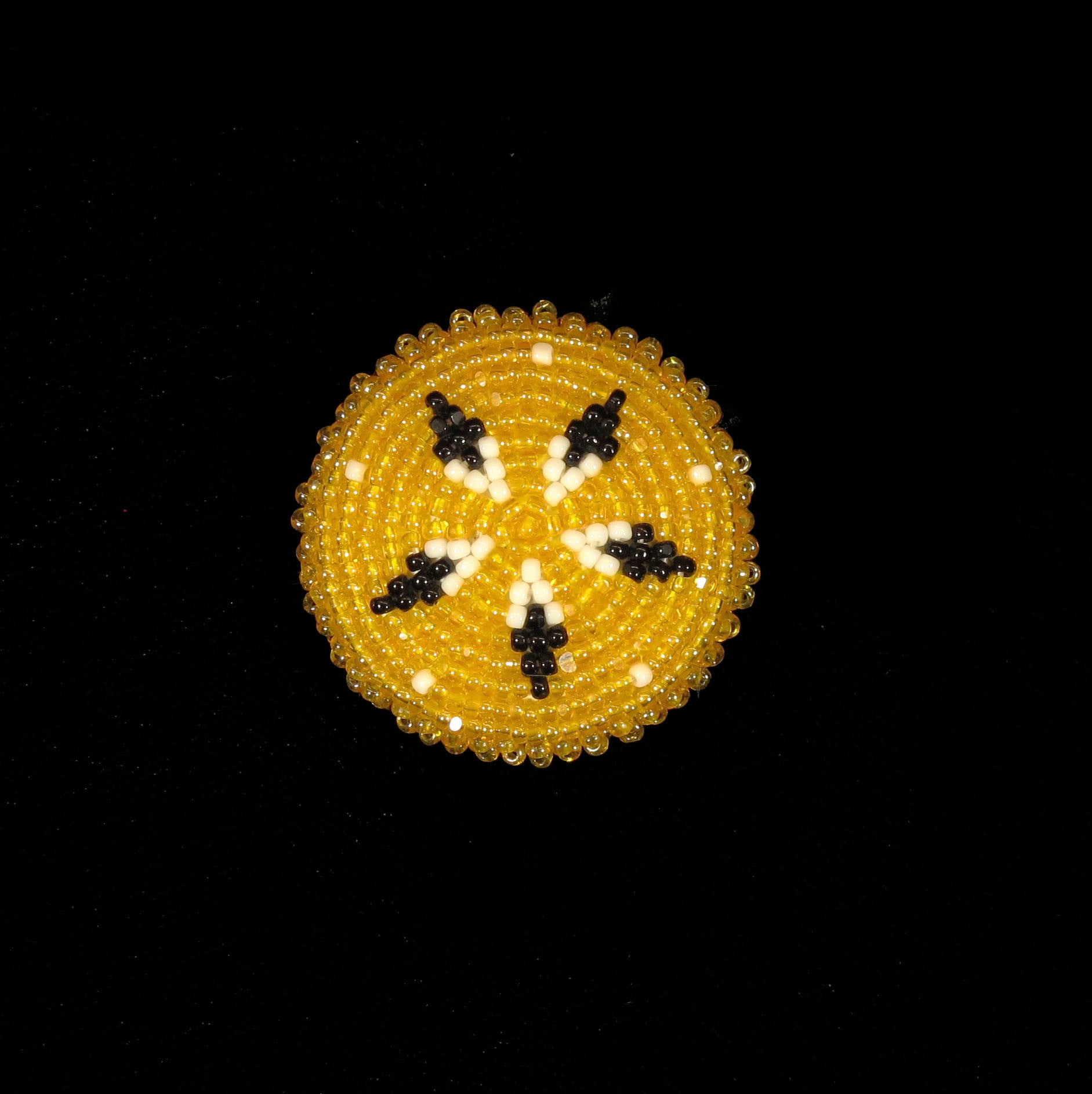Small Yellow Pony Tail Holder