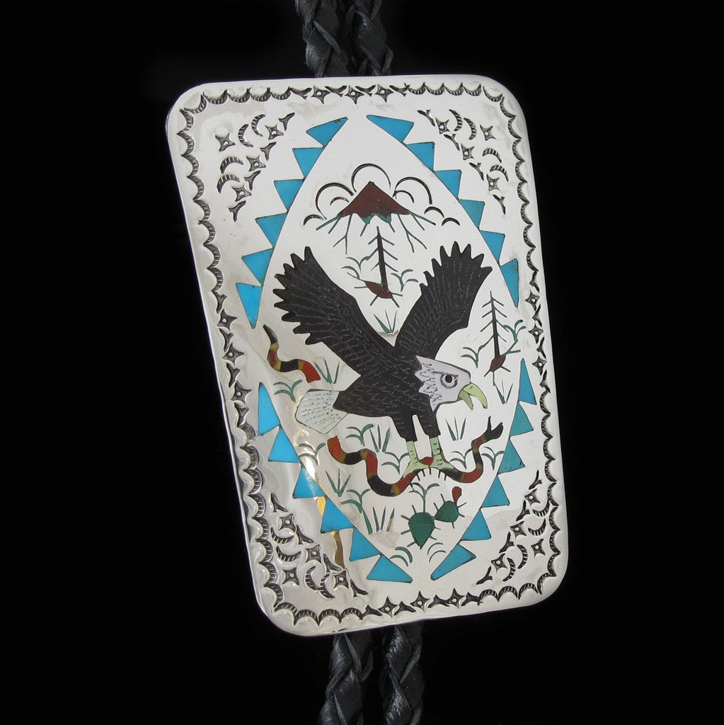 Eagle Belt Buckle Bolo Tie Set