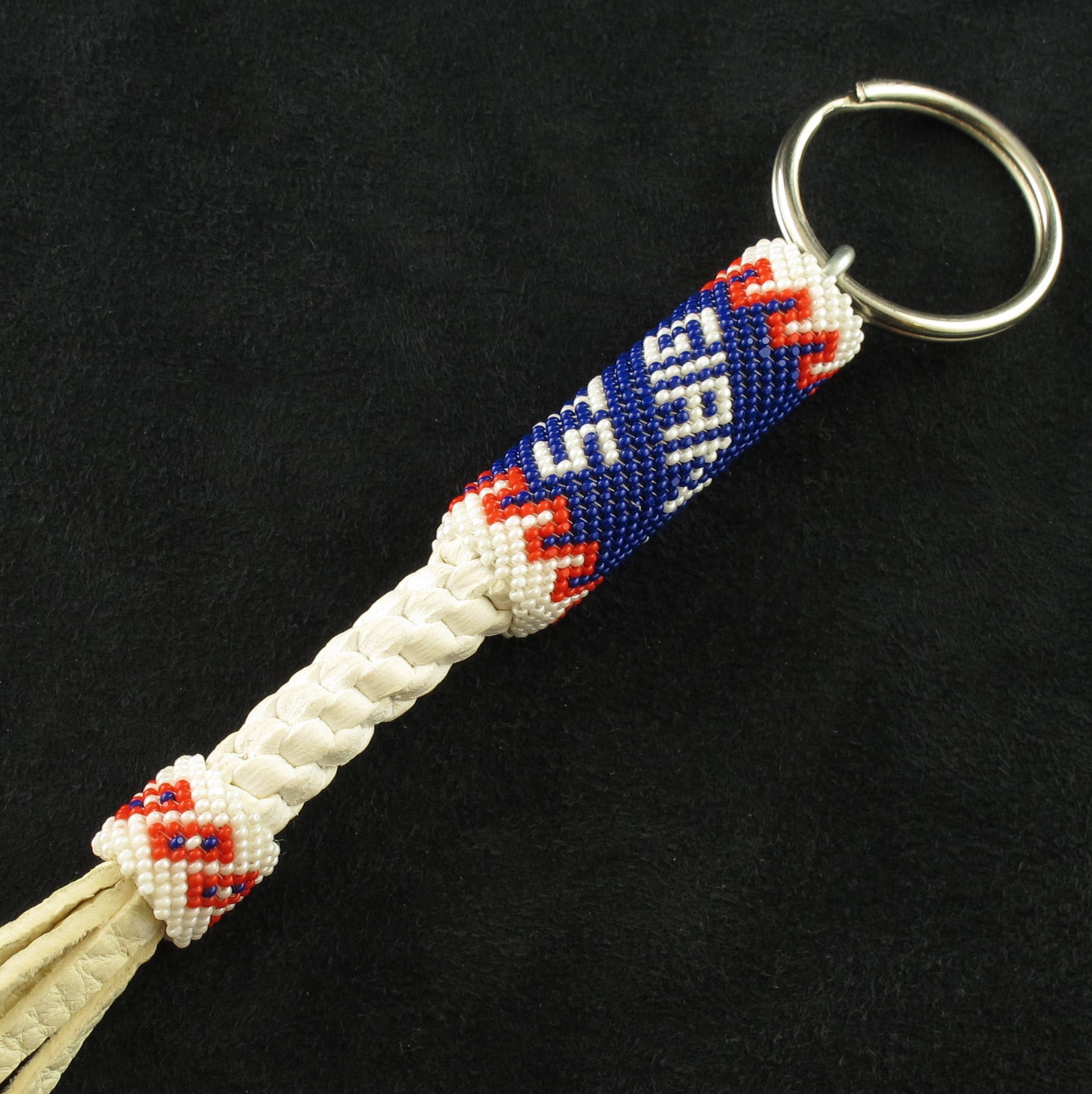 Giants Beaded Keychain