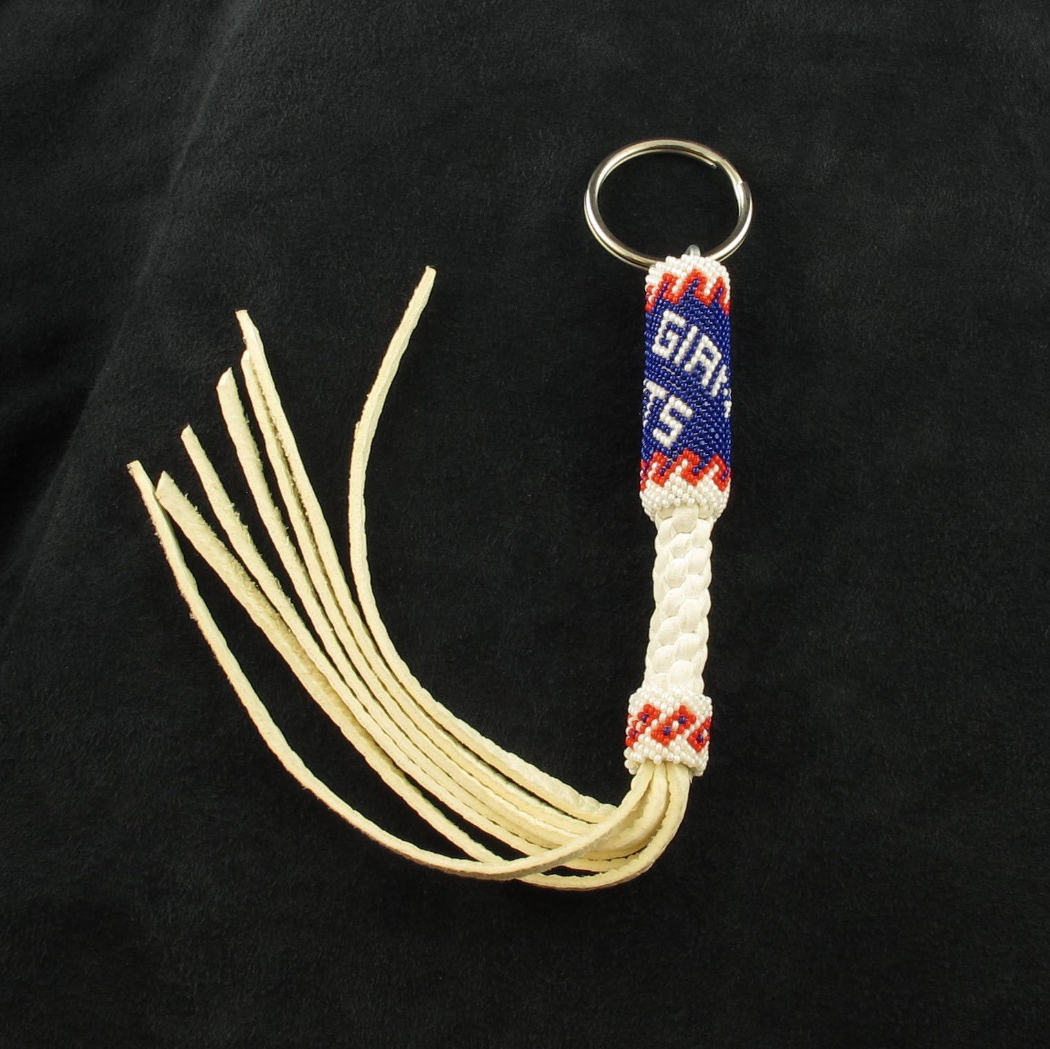 Giants Beaded Keychain