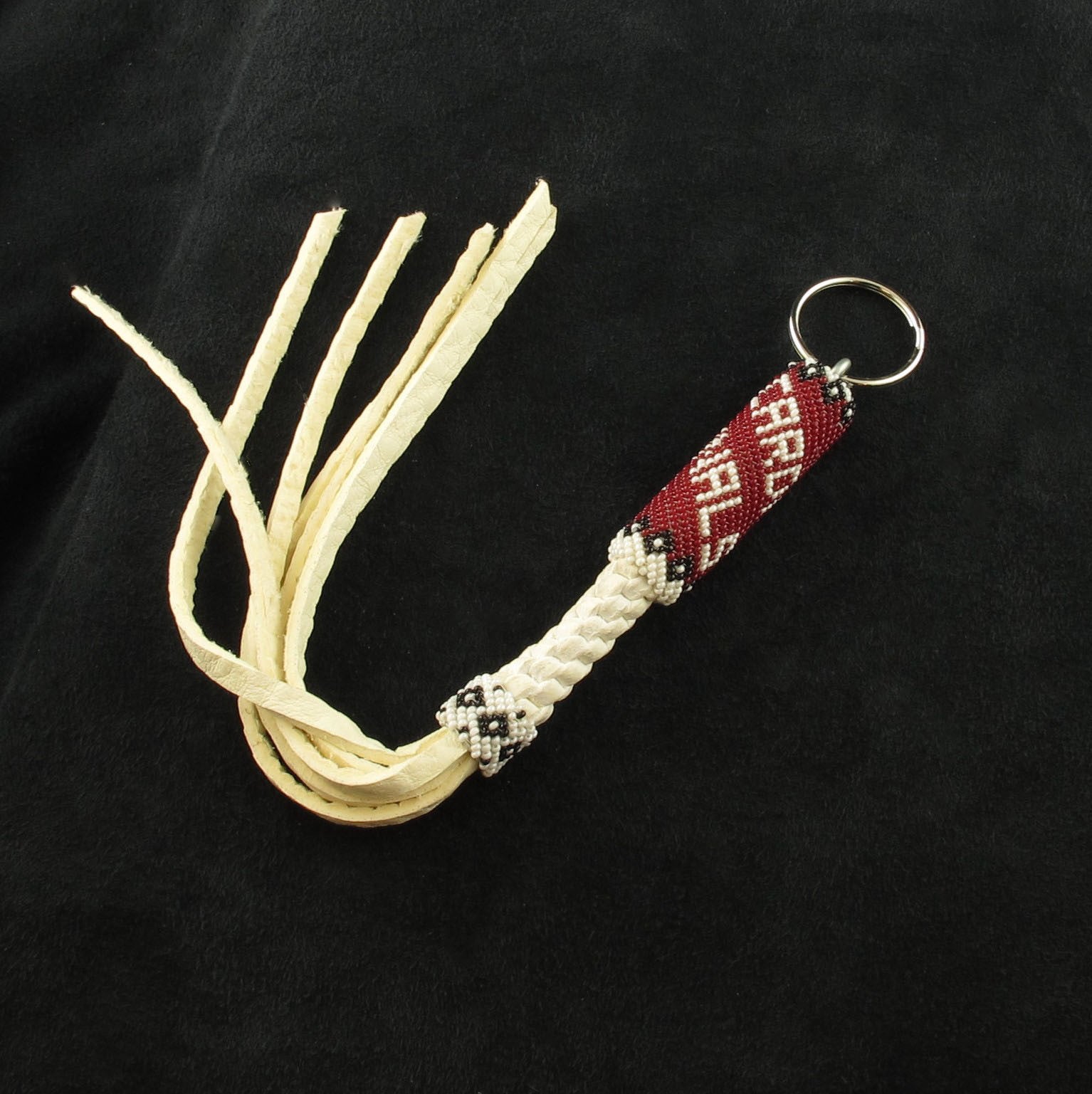 Cardinals Beaded Keychain