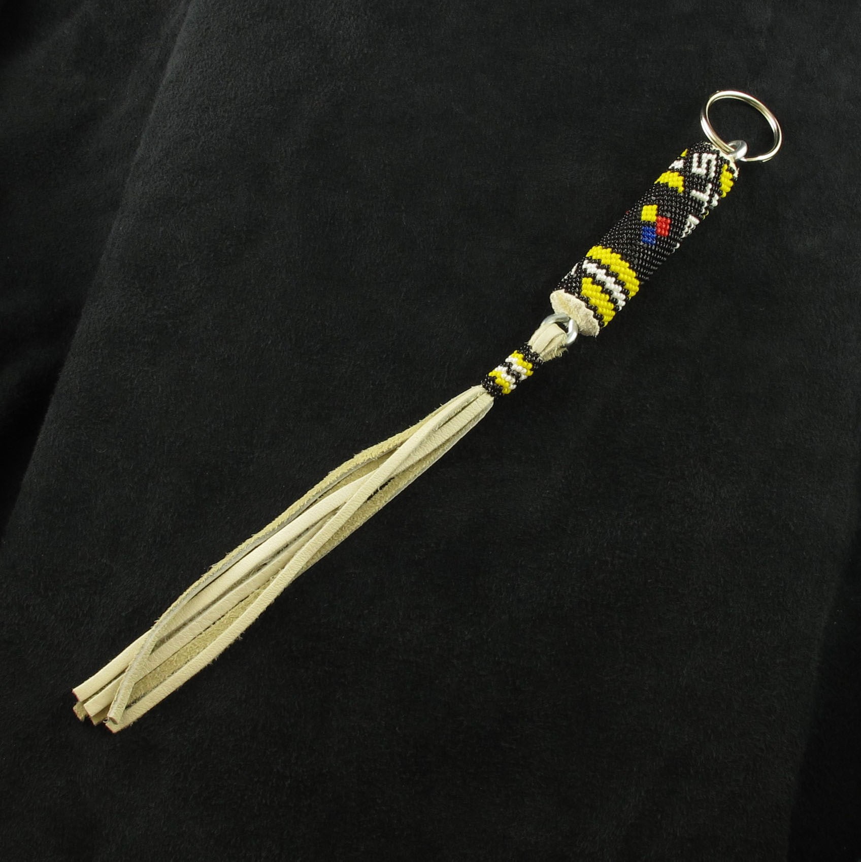 Steelers Beaded Keychain