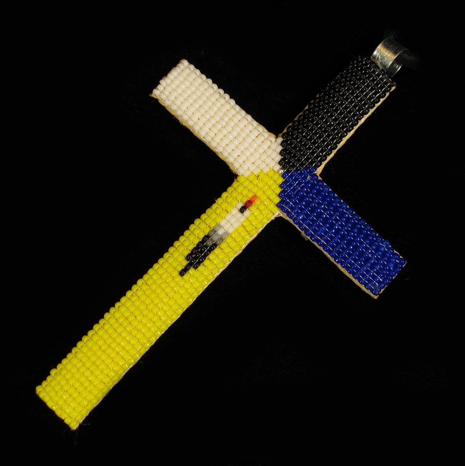 Multi-Color Beaded Cross - Native Made