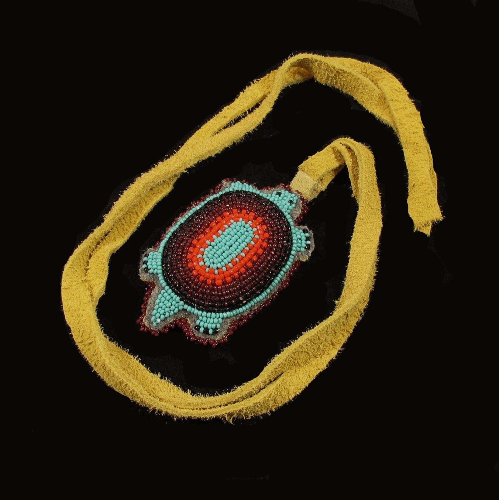 Turquoise Beaded Turtle