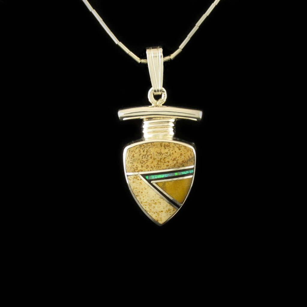 Hand Crafted Picture Jasper Pendant