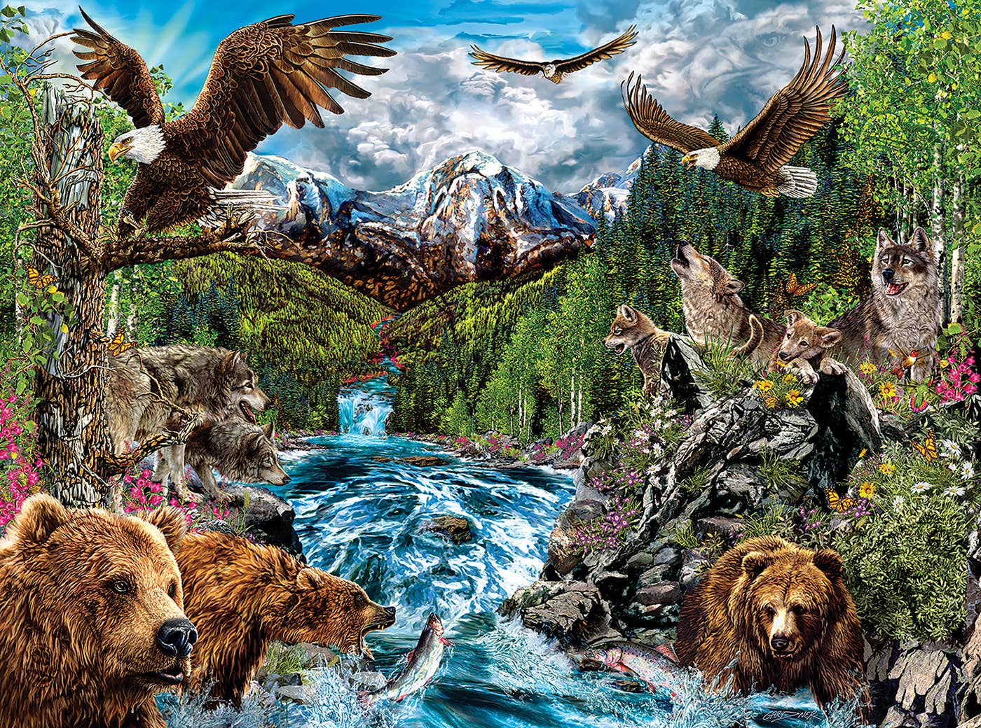 SunsOut - 5344 River of Life - 1000 pc Puzzle: 20x27