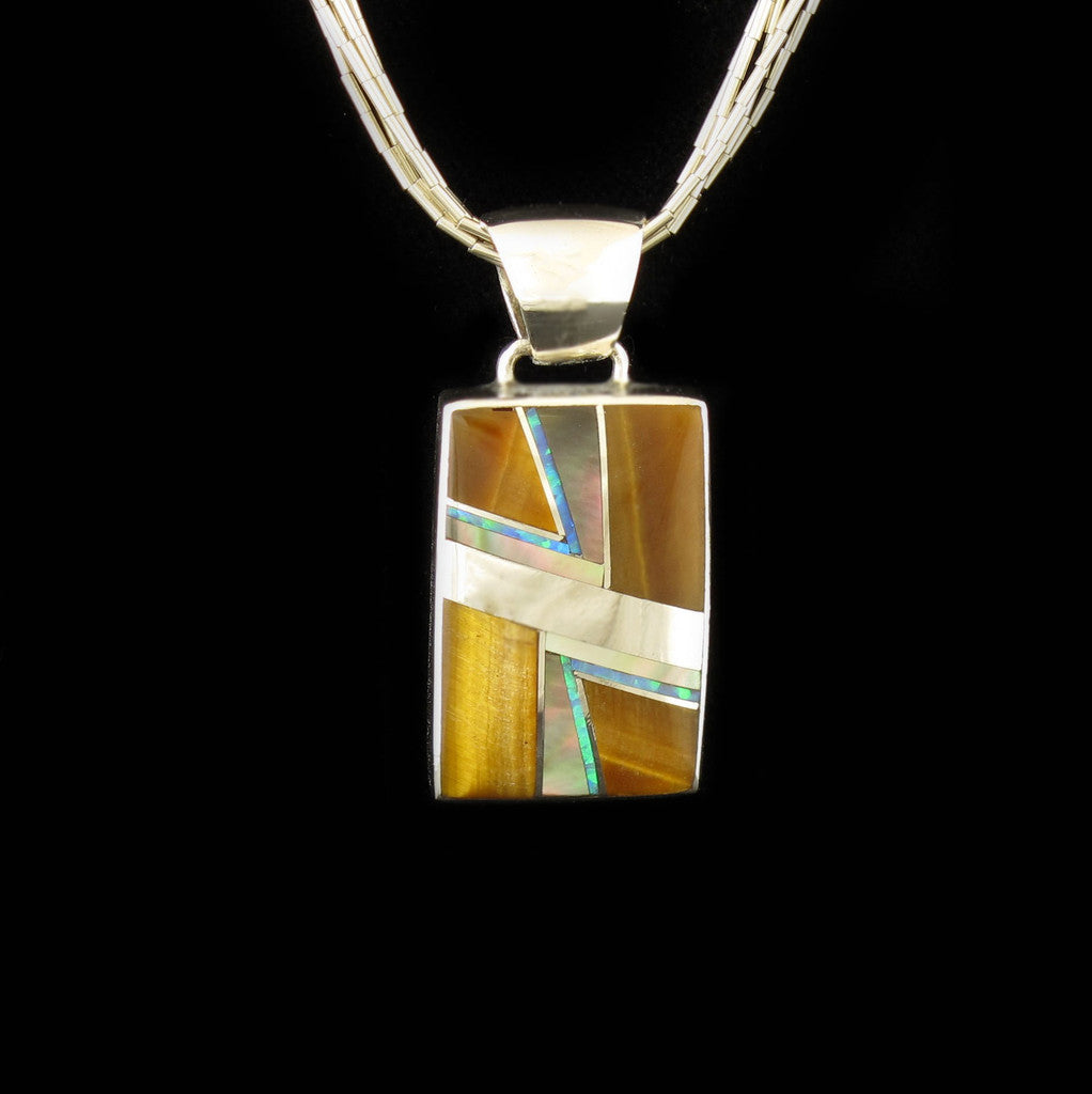 Navajo Made Tigers Eye Pendant