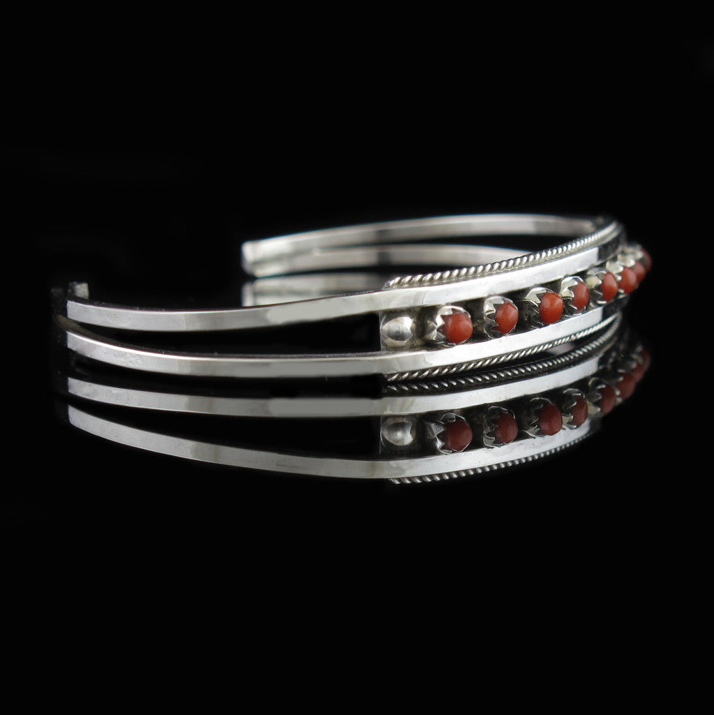 Coral Petit Point Bracelet