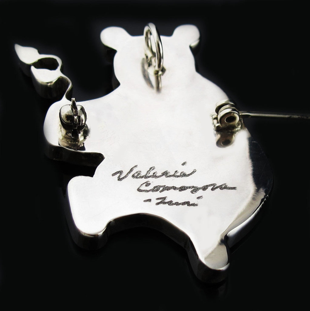 Zuni Panda Pin Pendant