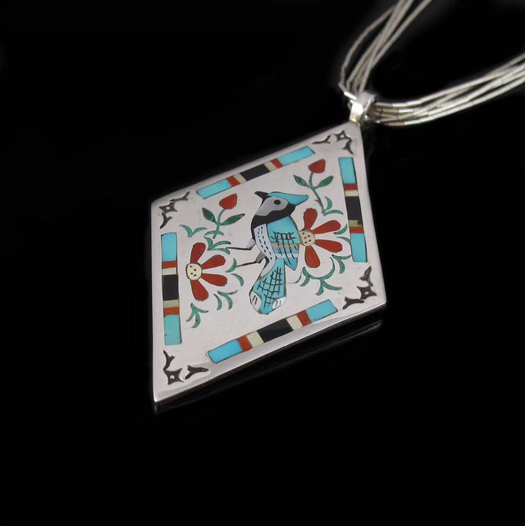 Zuni Blue Bird Pendant