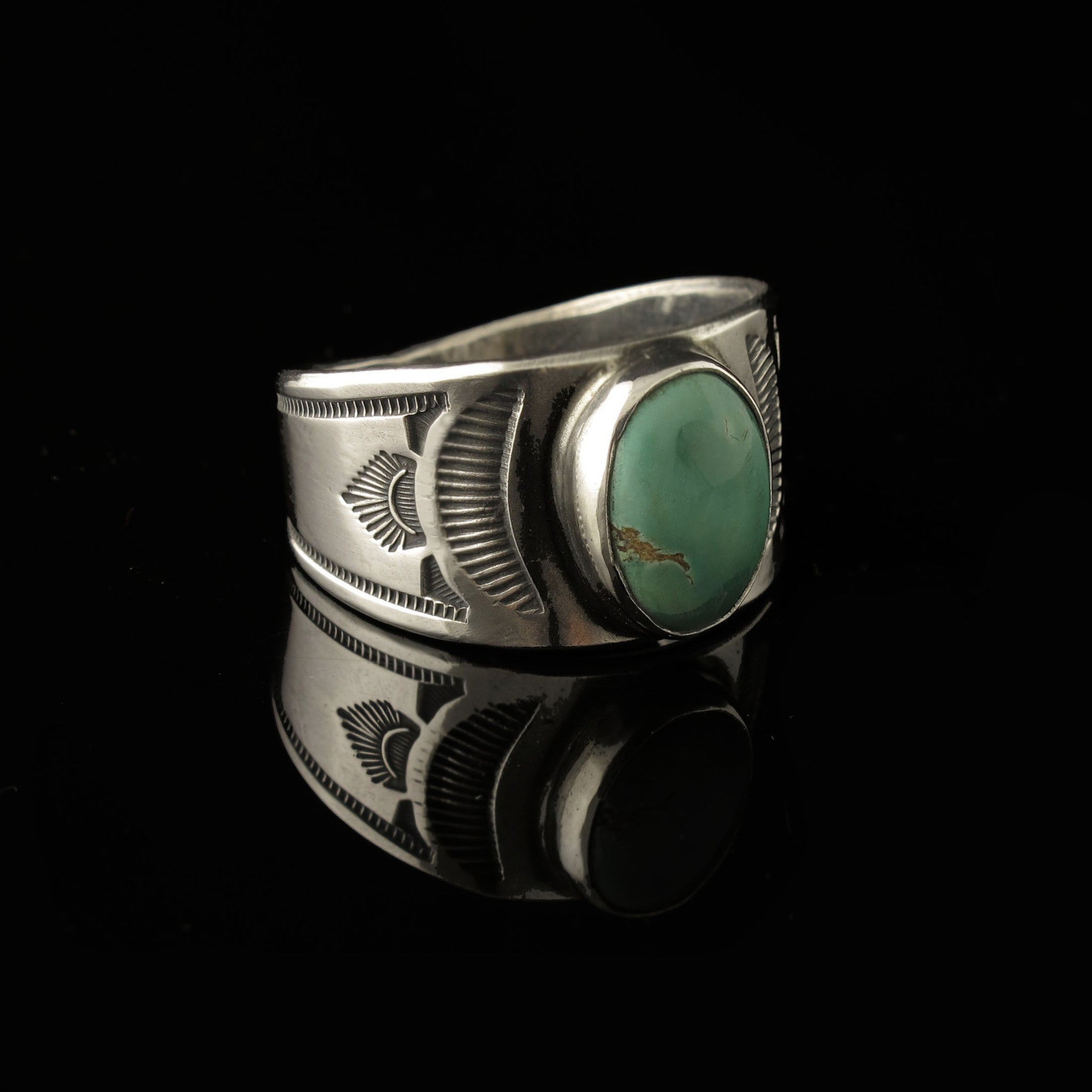 Navajo Turquoise Mens Ring