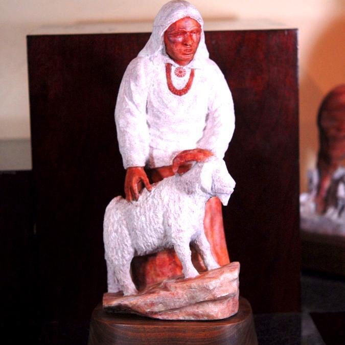"Girl Goat Brown" Sculpture