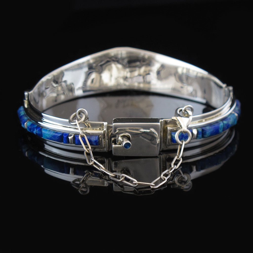 Azurite Chrysocolla Bangle Bracelet