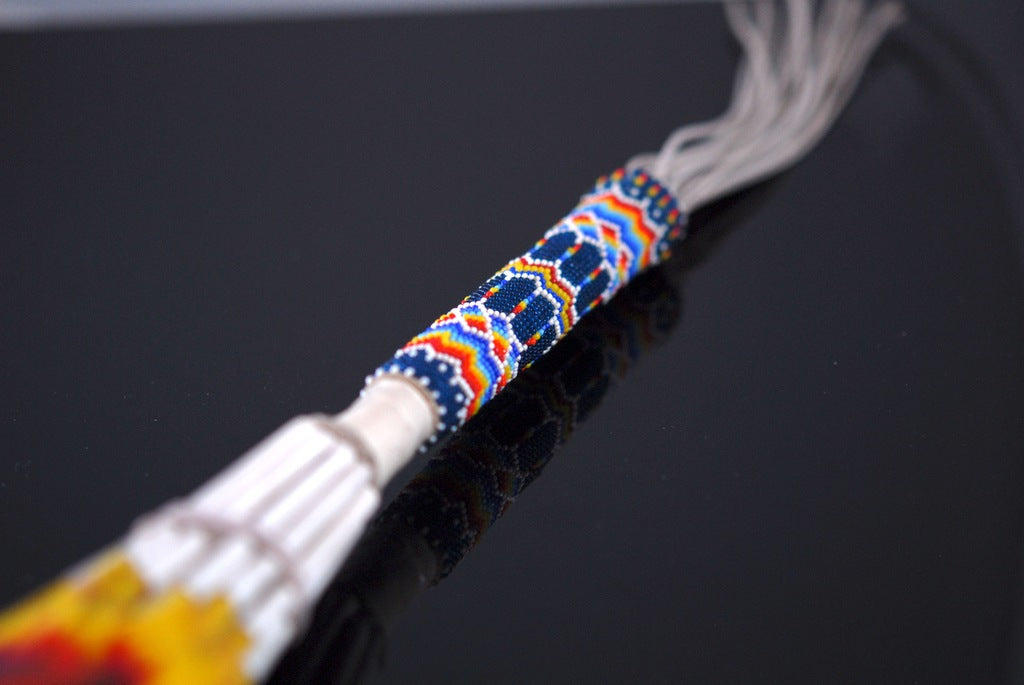 Macaw Feather Peyote Fan