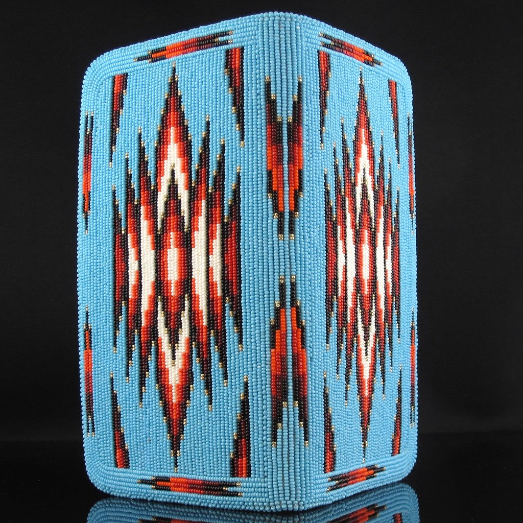Turquoise Beaded Checkbook Cover