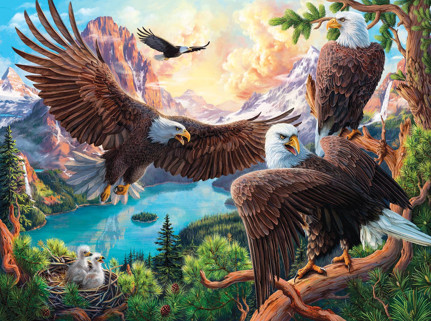 SunsOut - 0503 Eagle Dance 1000 pc Puzzle