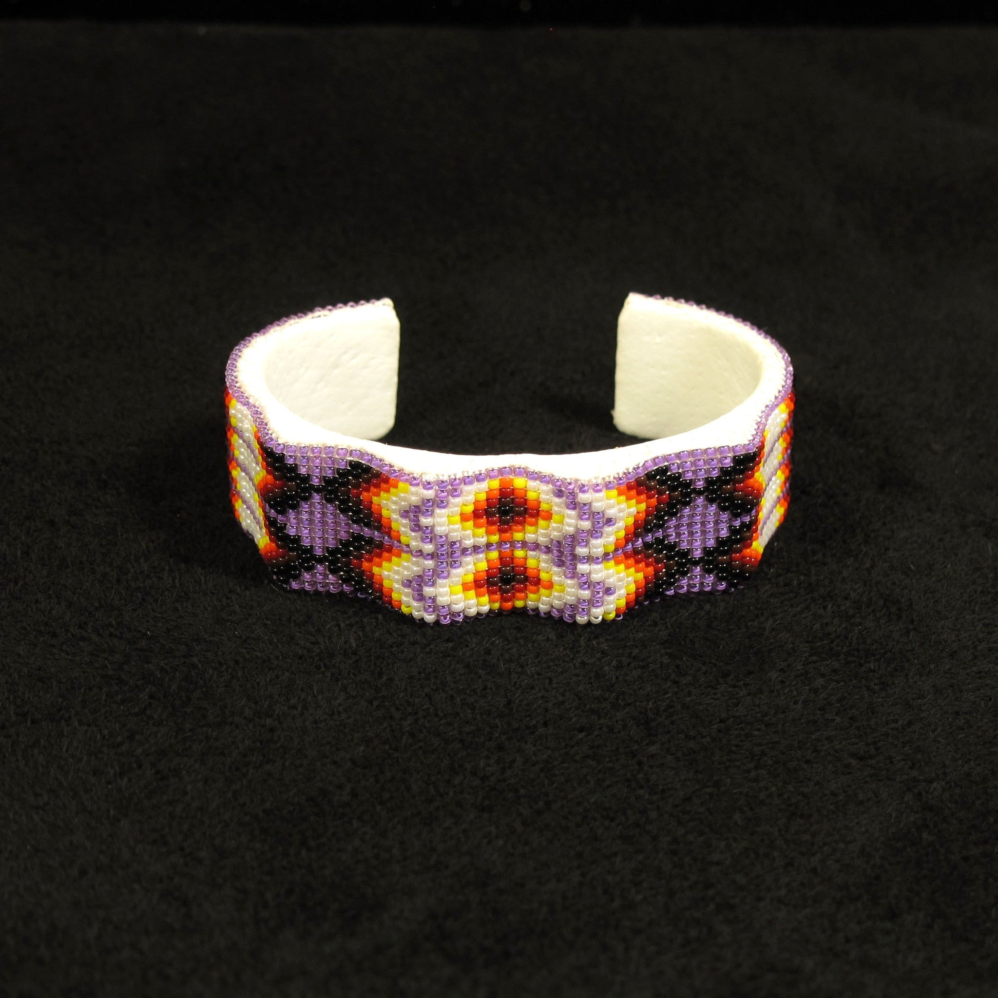 Lavendar Geo-Metric Wave Bracelet