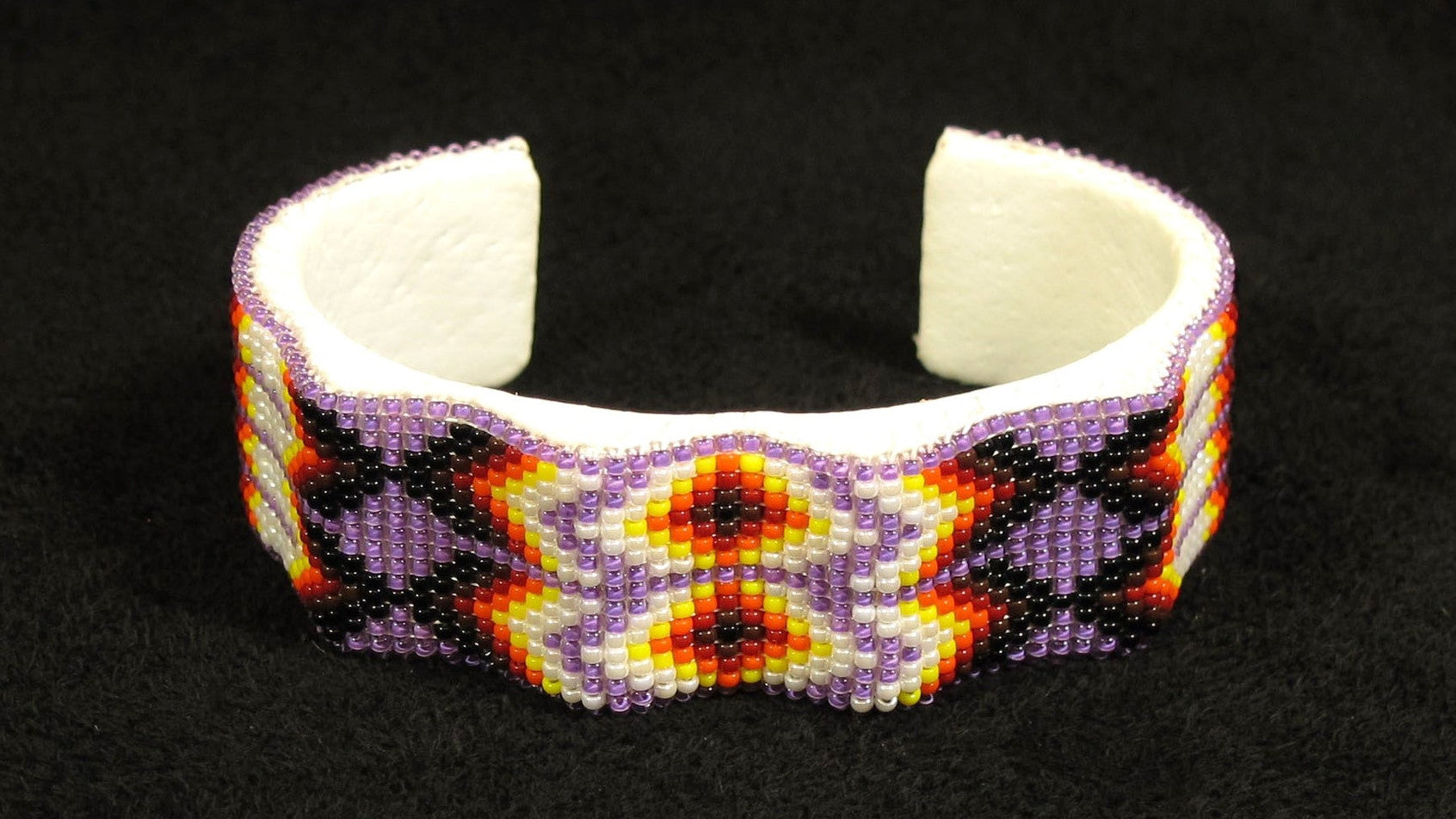 Lavendar Geo-Metric Wave Bracelet