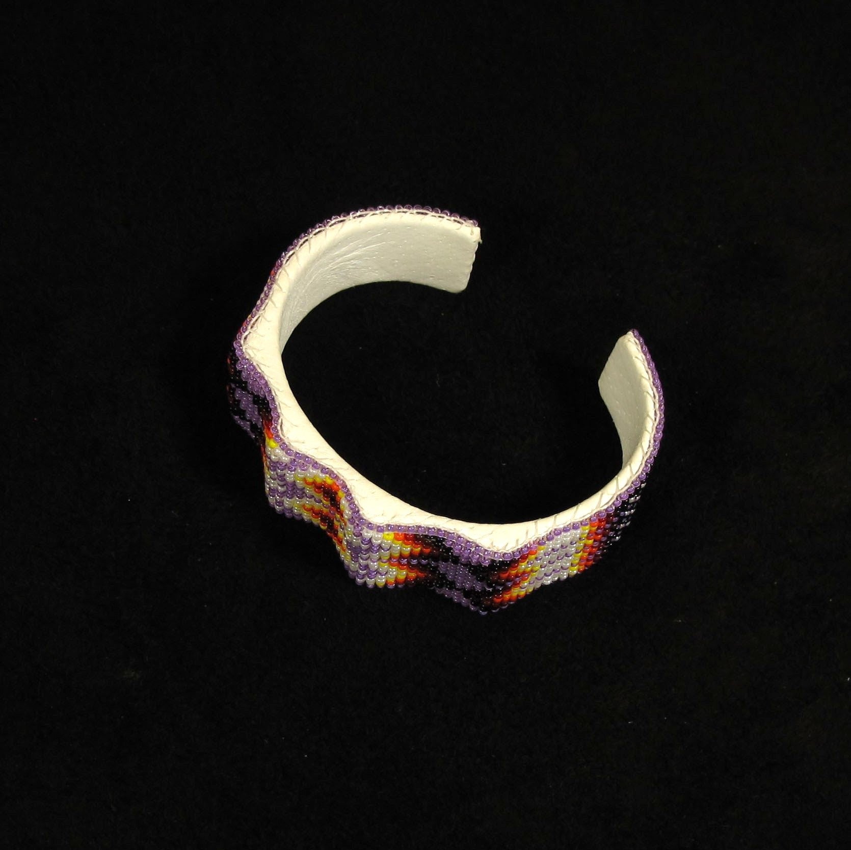 Lavendar Geo-Metric Wave Bracelet