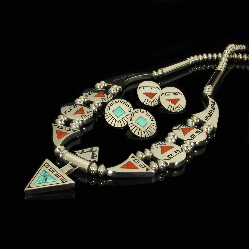 Reversible Necklace Earring Set