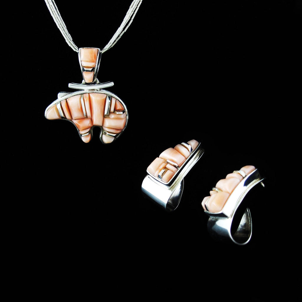 Pink Coral Bear Set