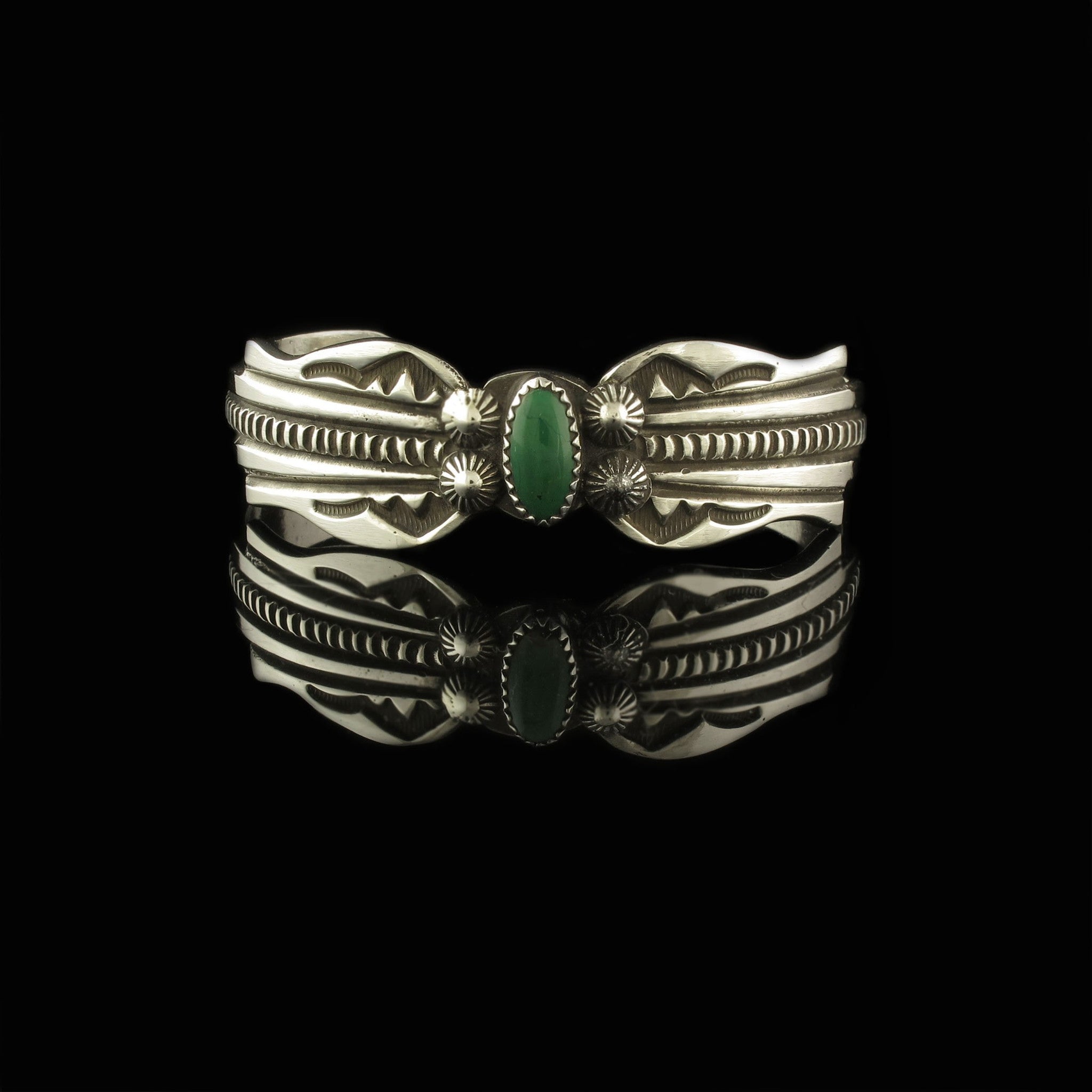 Dark Green Turquoise Bracelet