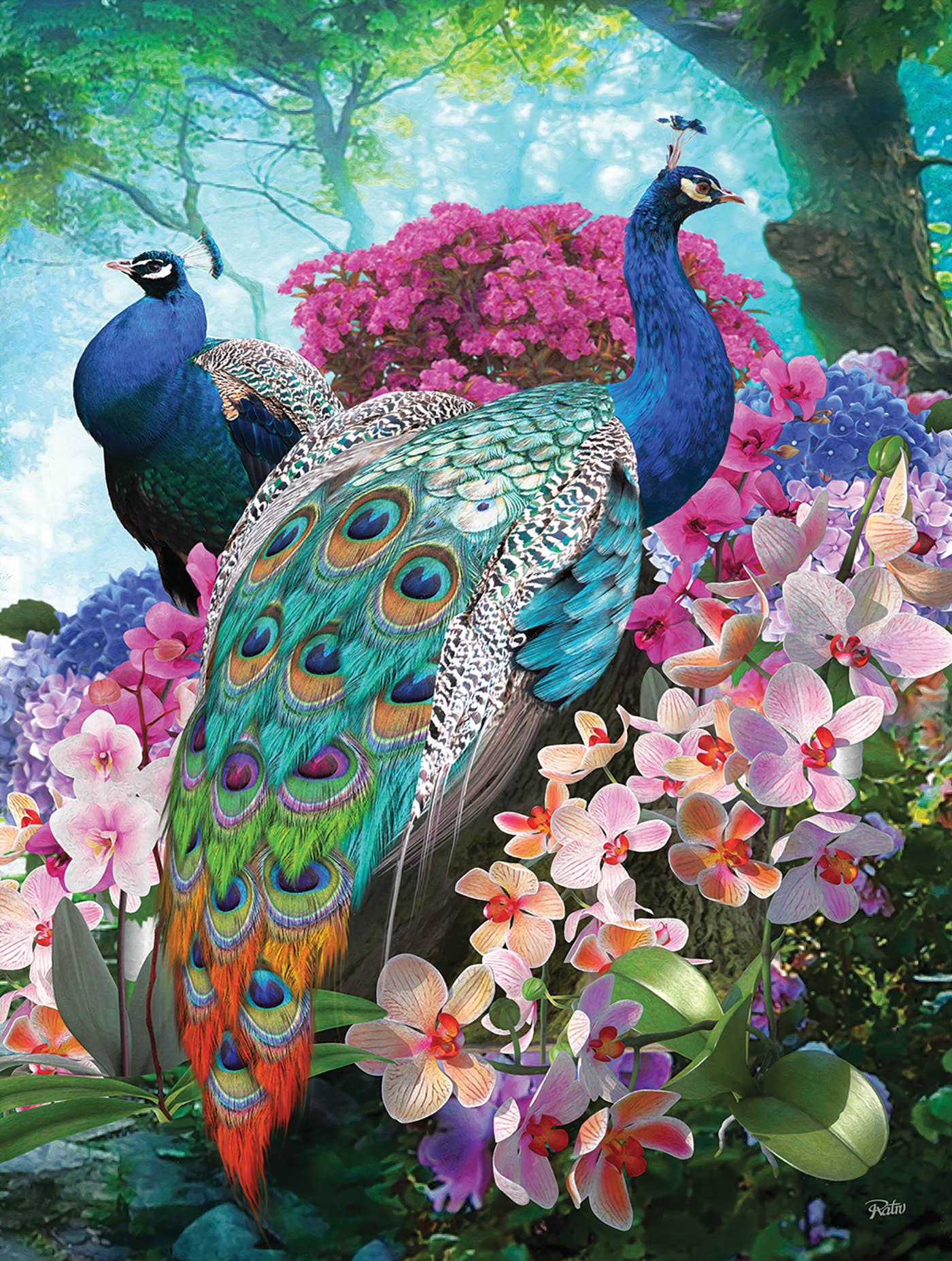 SunsOut - 0640 Pretty Peacock 300 pc Puzzle