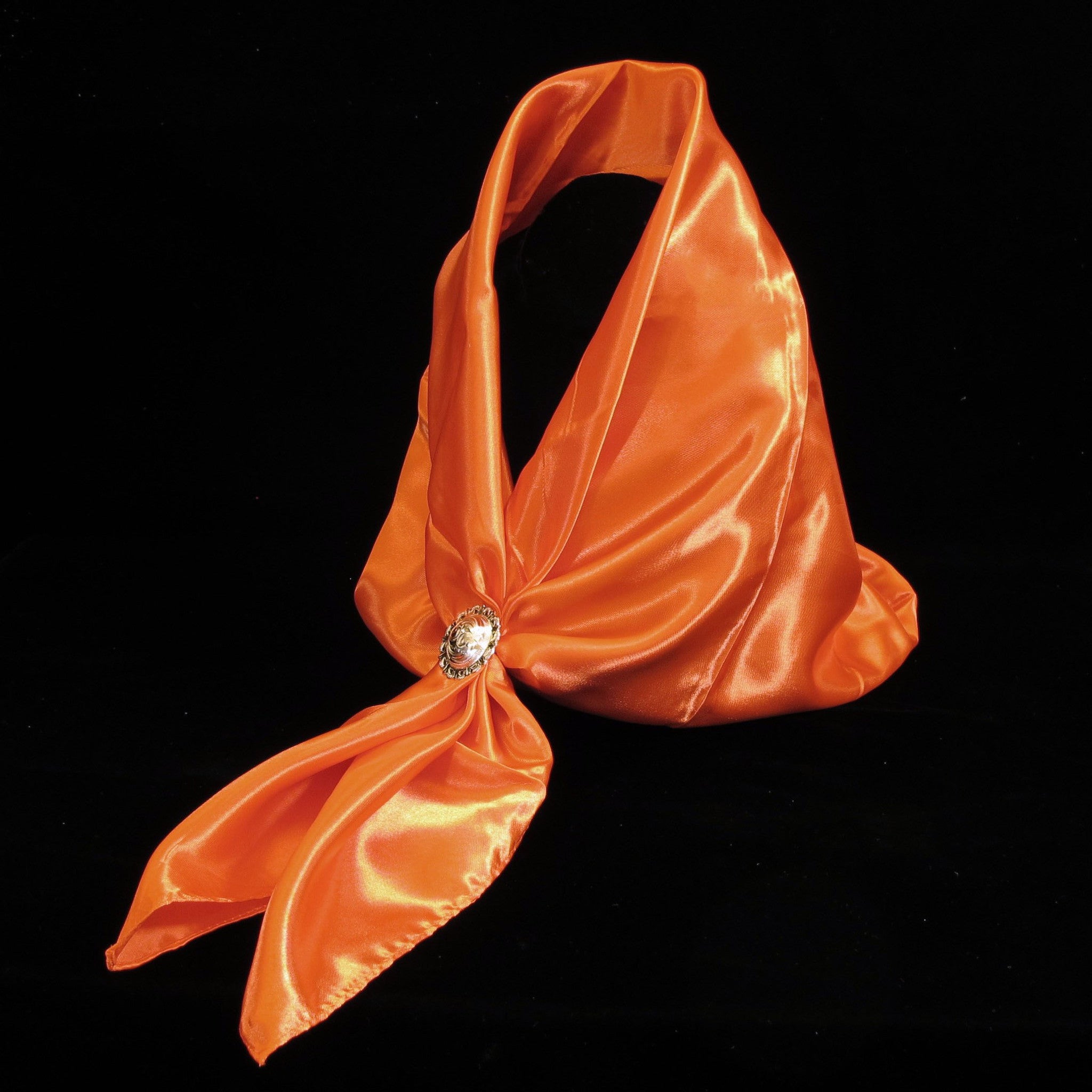 Rayon Satin Scarf Orange