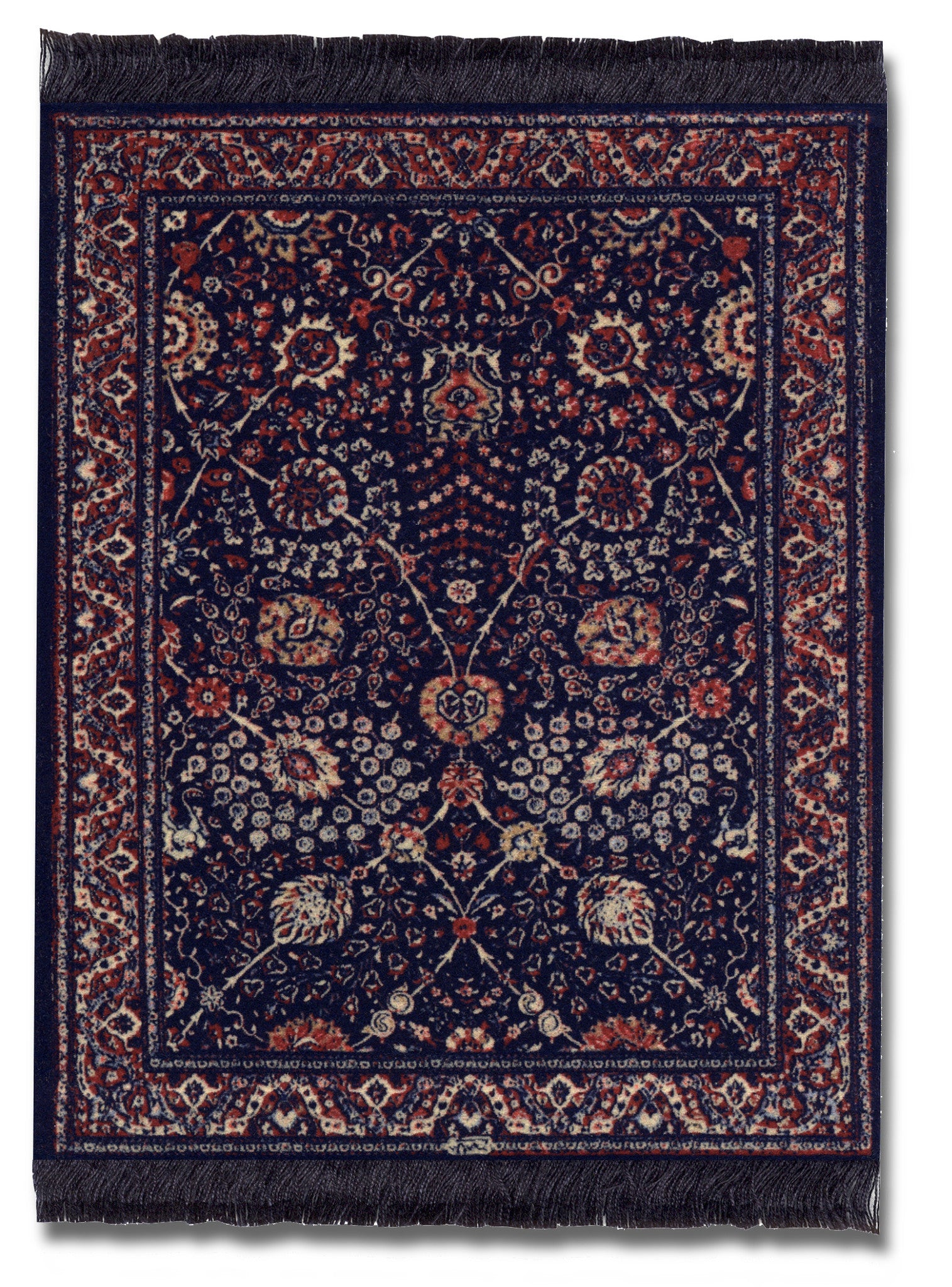 Mouse Rug - Qum Flowr Navy