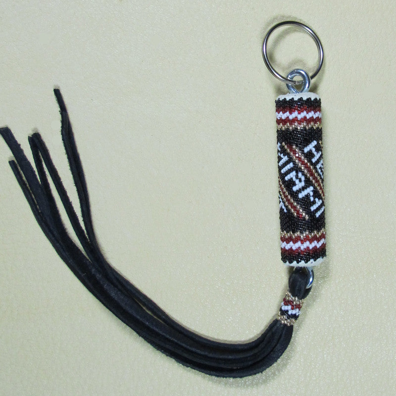 Miami Heat Beaded Keychain