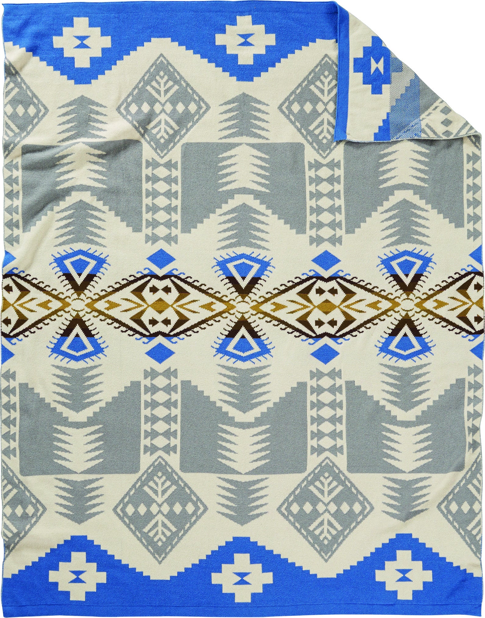 Pendleton Knit Throw - Silver Bark