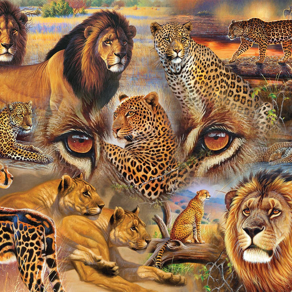 SunsOut - 5010 Big Cats of the Plains 500 pc Puzzle