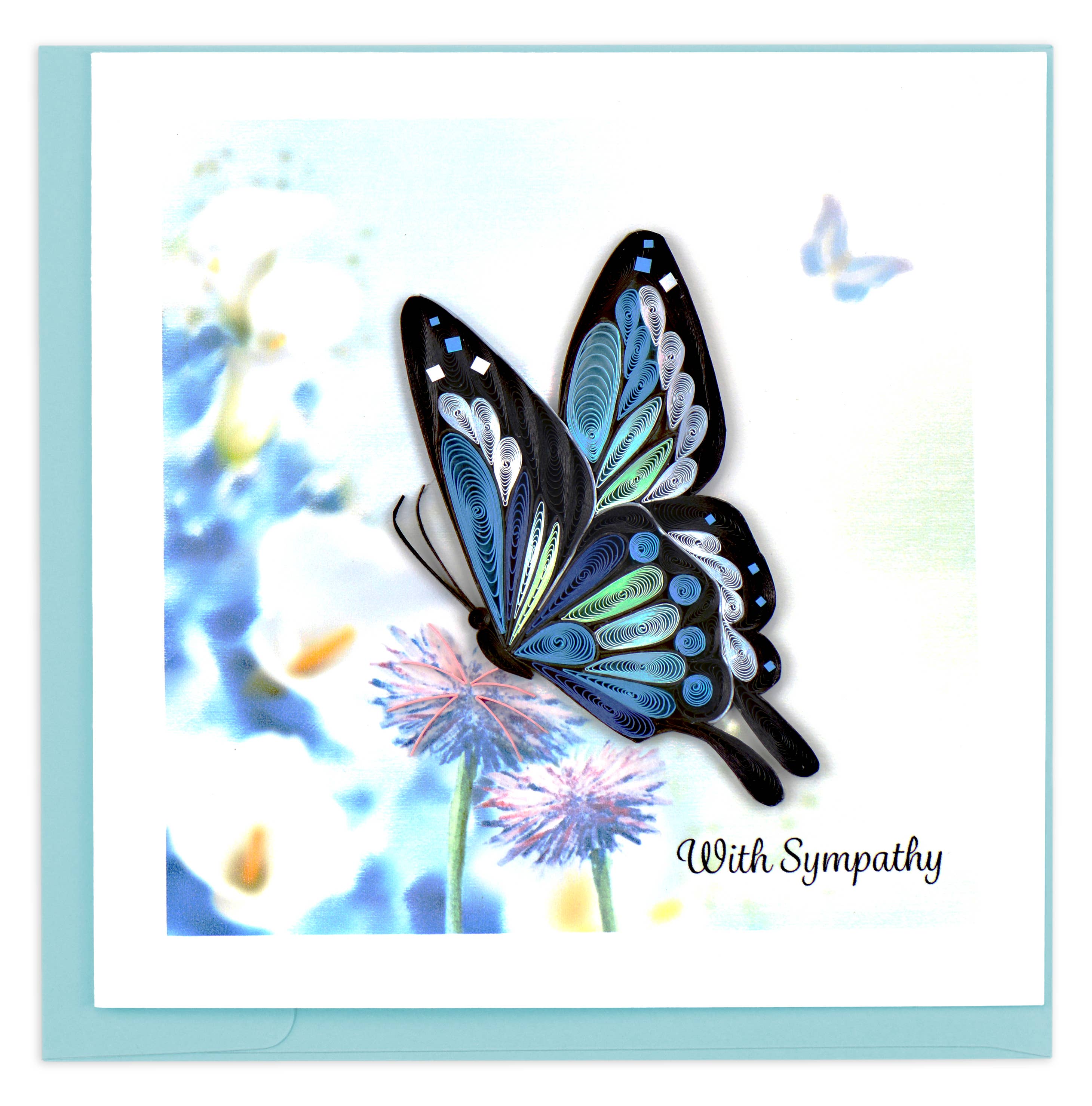 Quilling Sympathy Butterfly Card