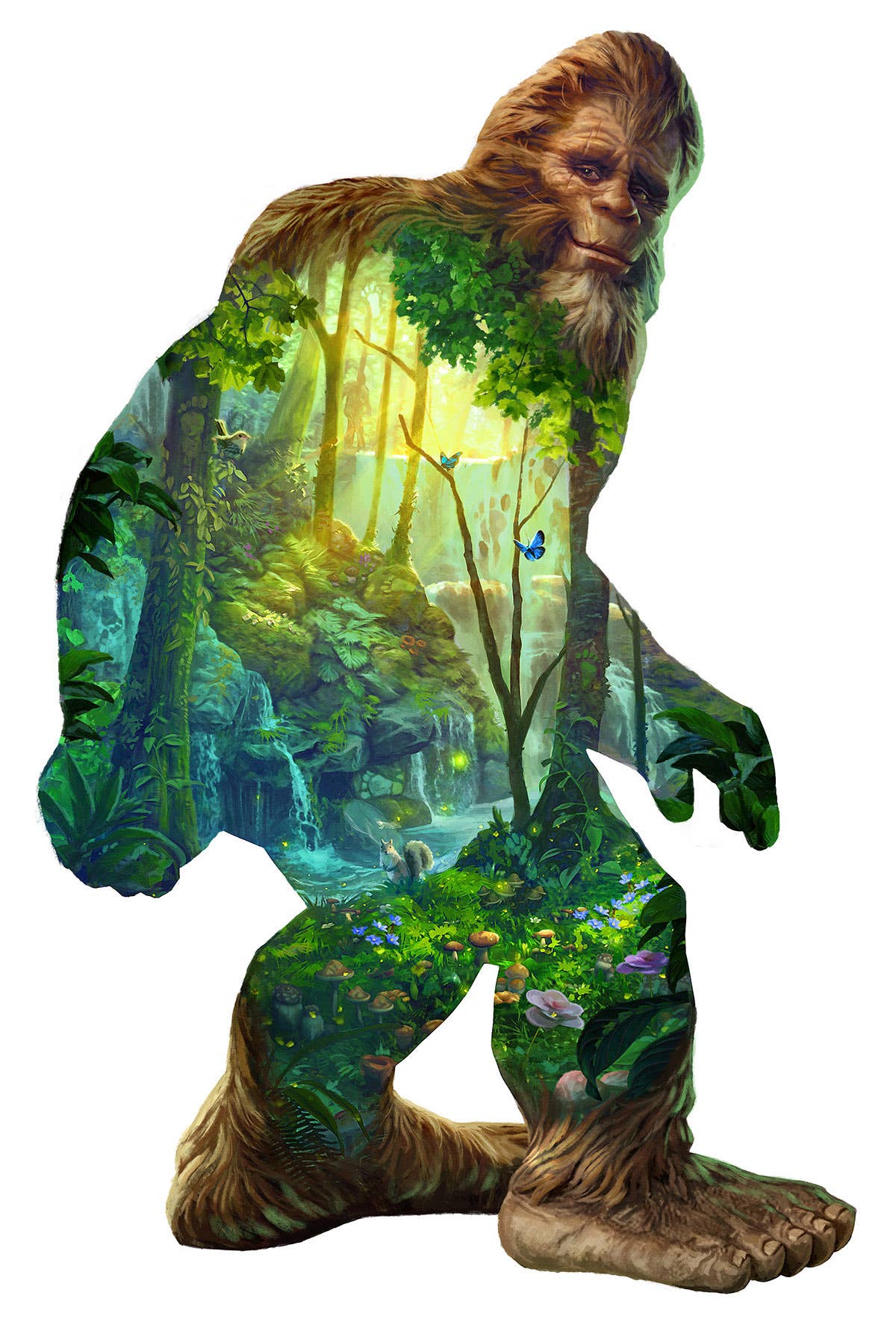 SunsOut - 1273 Big Foot Shaped Puzzle