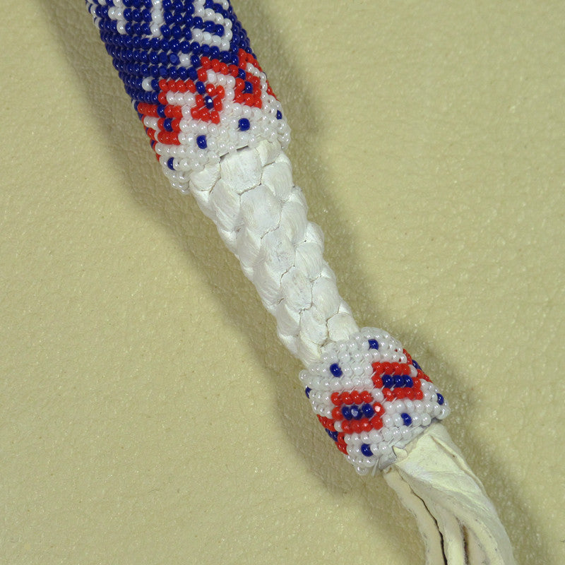 New York Giants Beaded Keychain