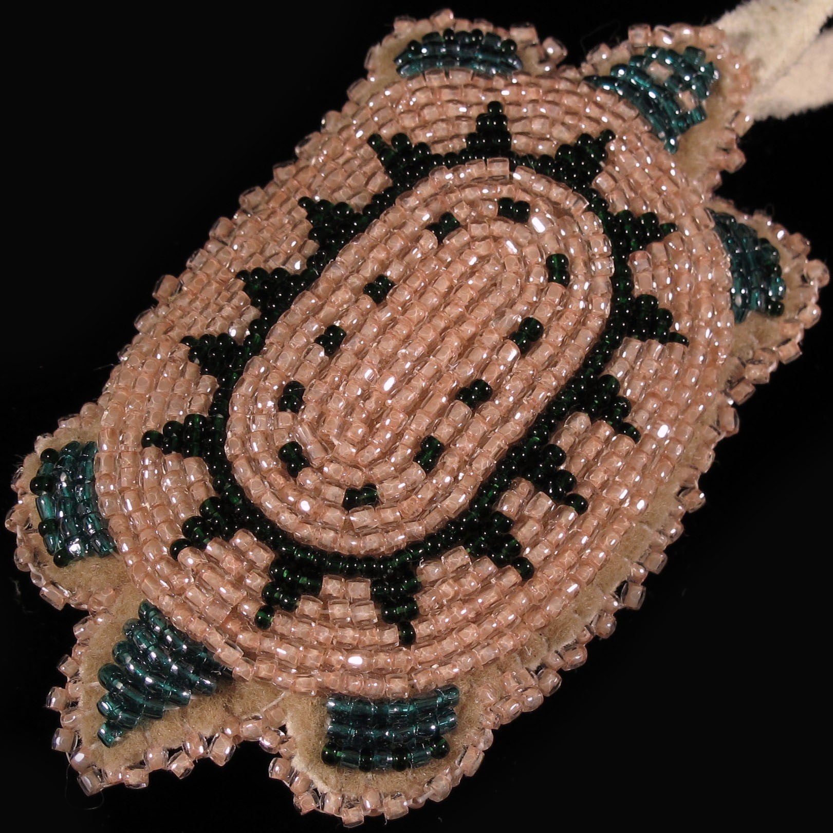 Pink Beaded Turtle