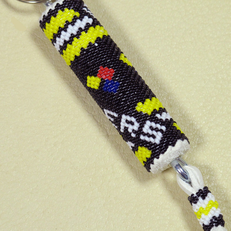 Steelers Beaded Keychain