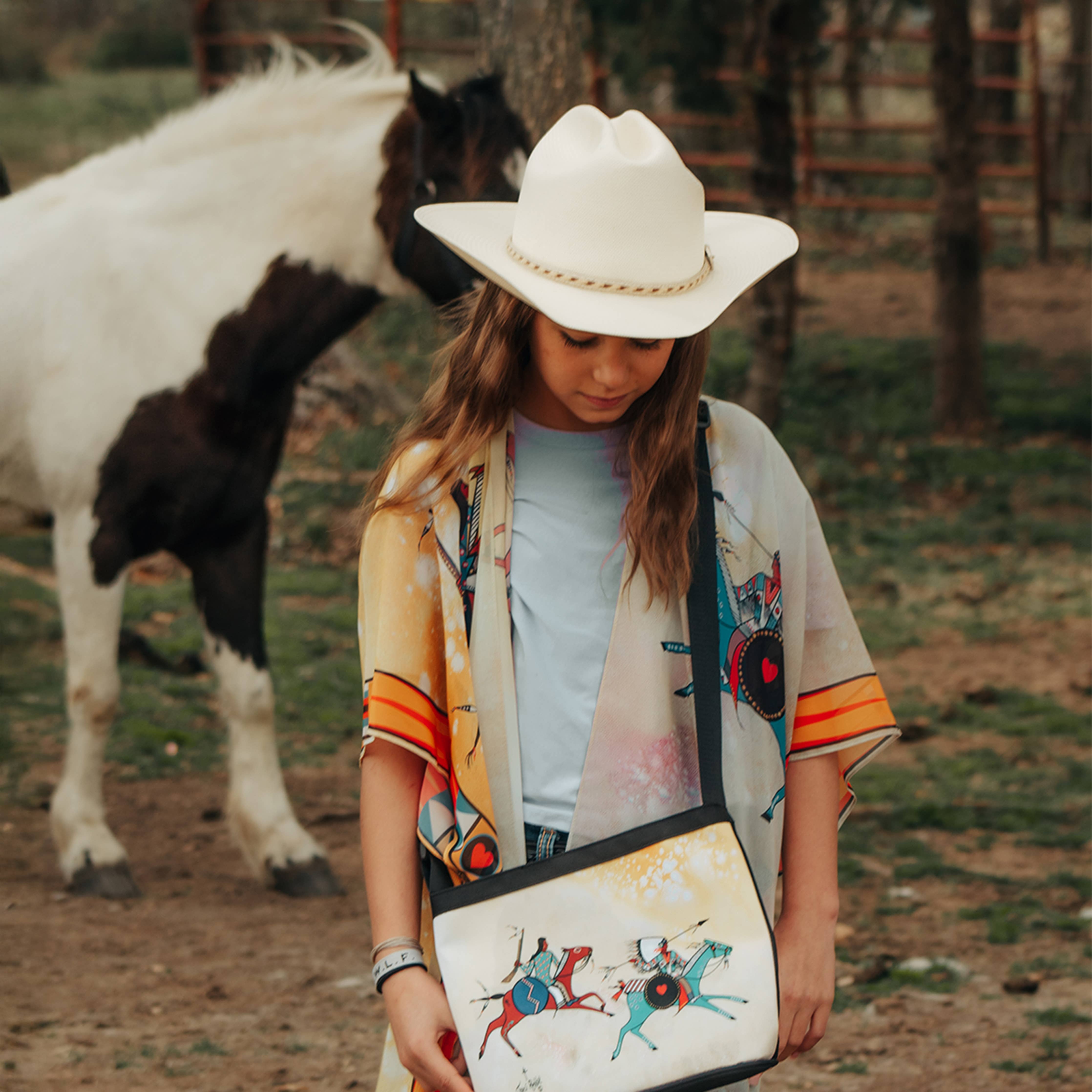 Legends We Ride Canvas Crossbody Bag