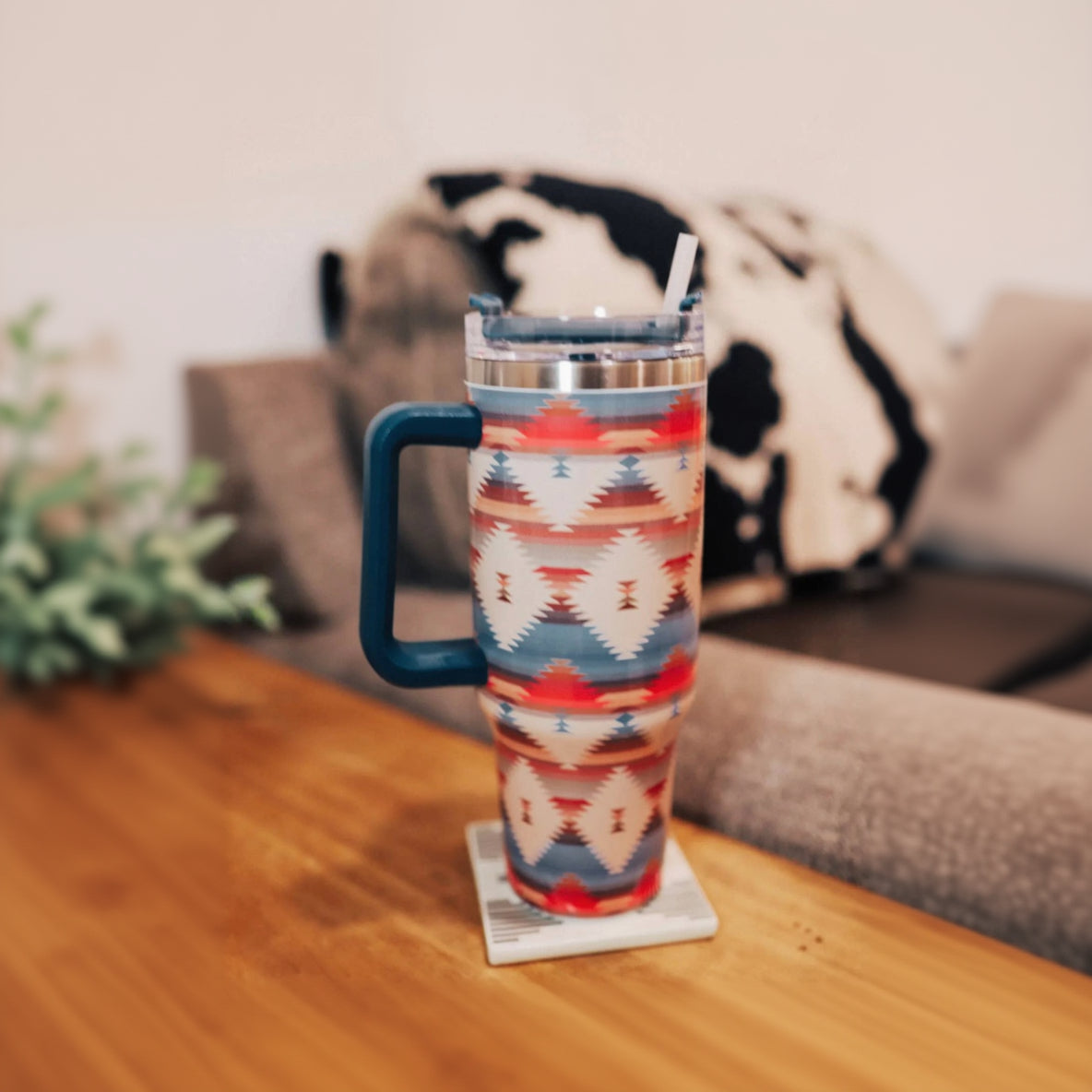 Aztec Tumbler with Handle