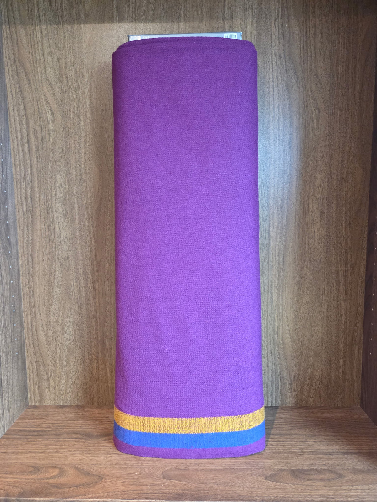 3 Band Wool Trade Cloth – Purple – 1/2 Yard