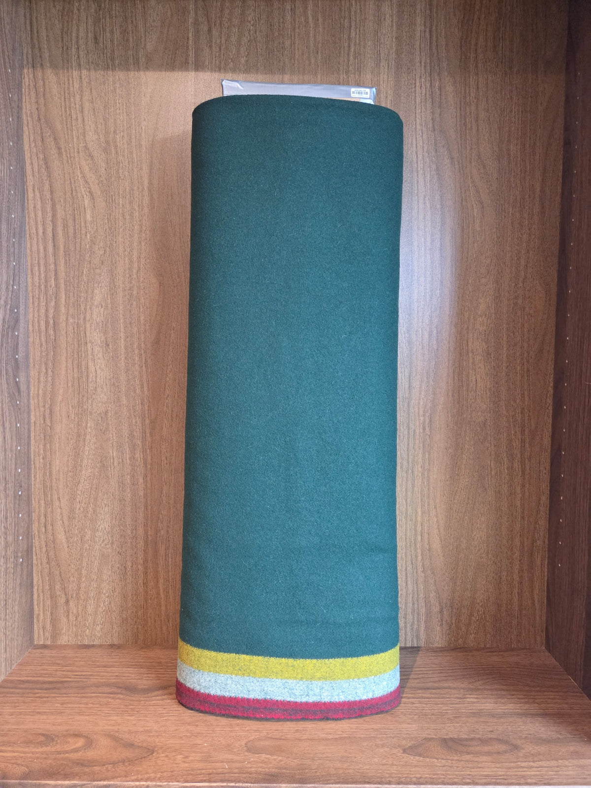 3 Band Wool Trade Cloth – Green – 1/2 Yard