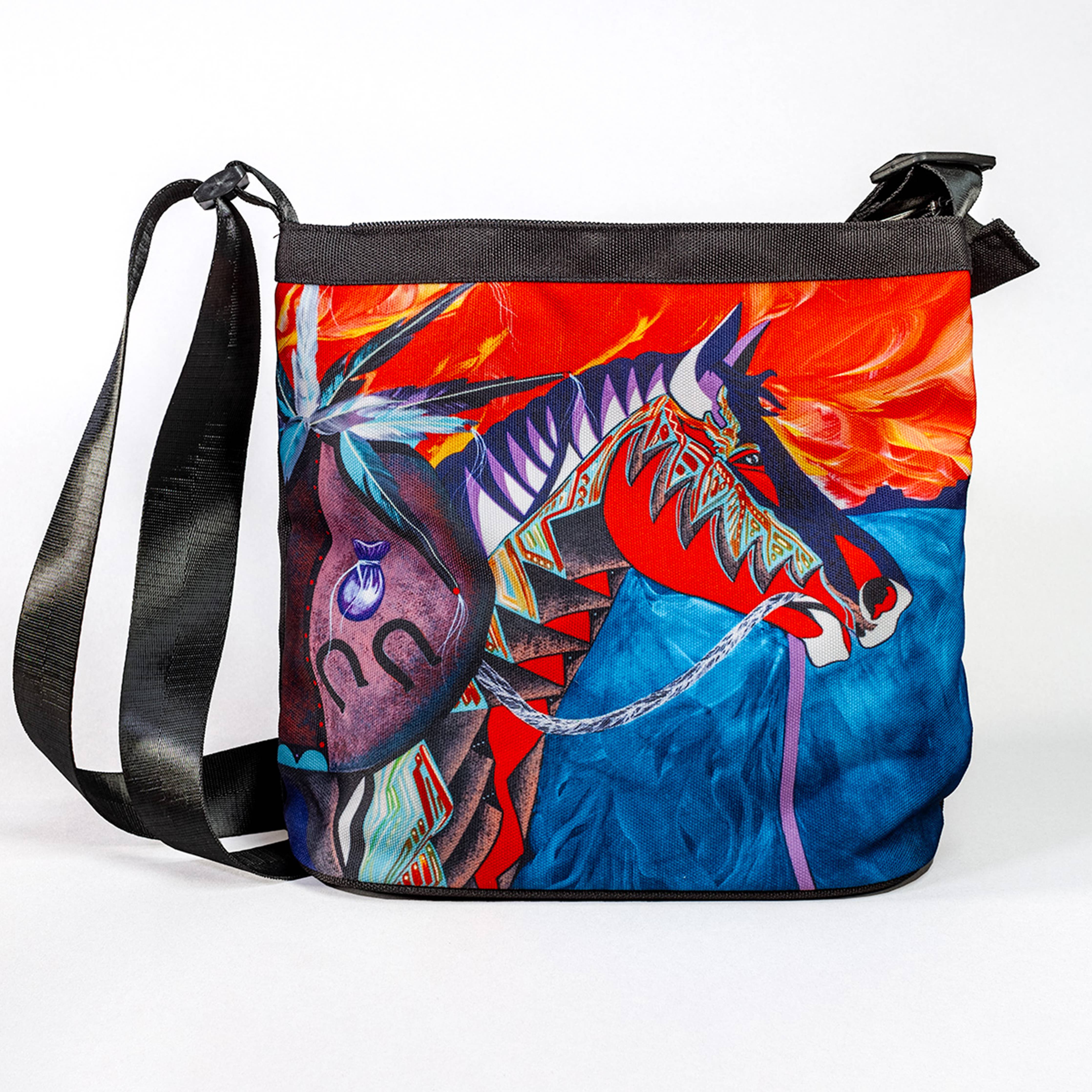 Echoes of Thunder Canvas Crossbody Bag